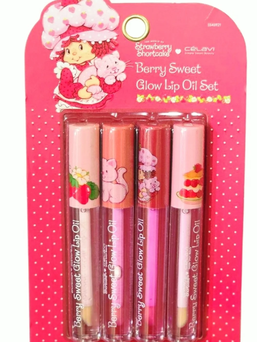 Celavi X Strawberry Shortcake Berry Sweet Glow Lip Oil Set